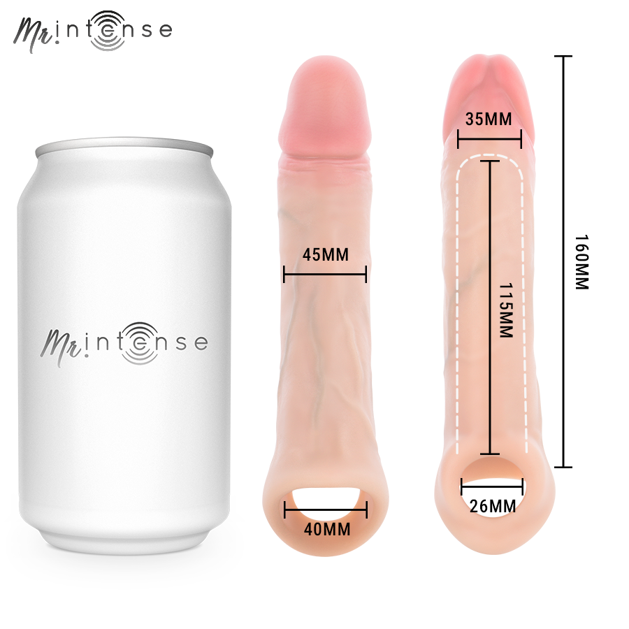 Mr Intense-Simon L Guaina per pene Silicone 16 cm — MR. INTENSE · Anelli & Guaine per pene (immagine 6)