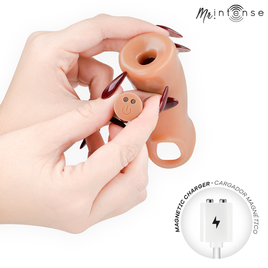 Mr Intense-Arnold L Guaina Vibratore Pene con Telecomando — MR. INTENSE · Anelli & Guaine per pene (immagine 5)