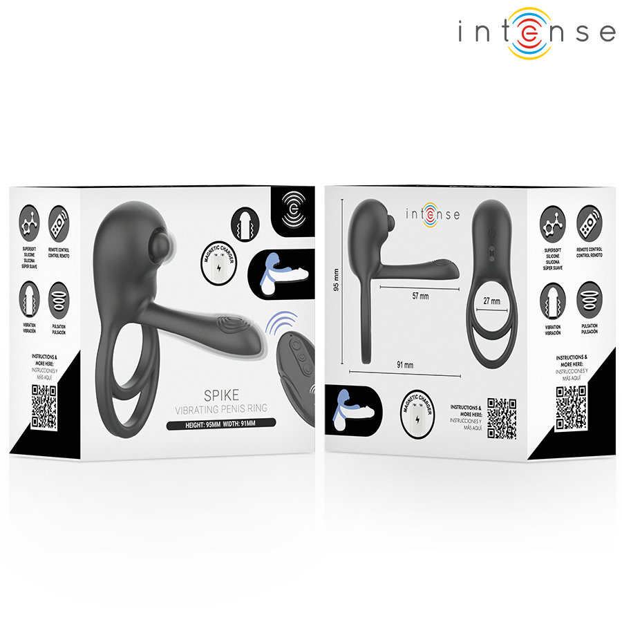 Intense-Spike Anello Vibratore per Pene con Telecomando · Anelli & Guaine per pene (immagine 6)