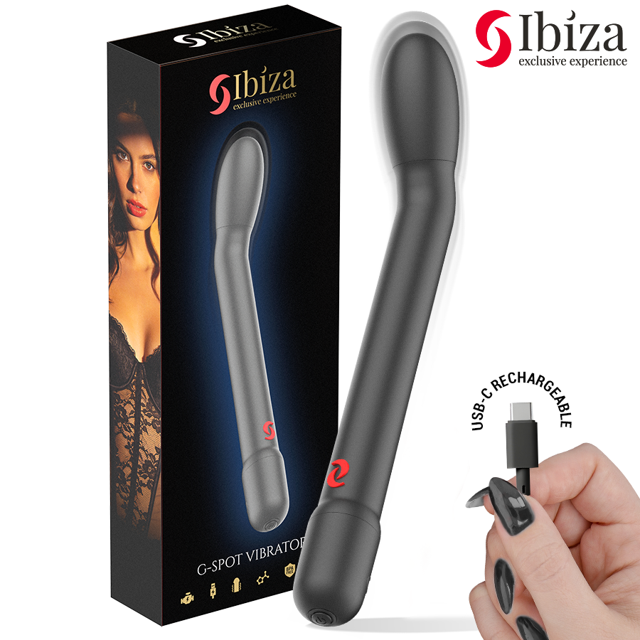 Ibiza-Vibratore Punto G 3 in 1 con aspirazione Nero