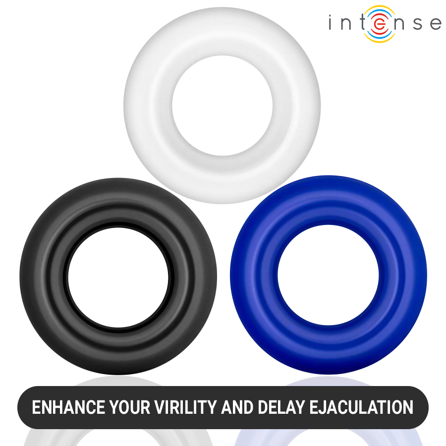 Intense-Wick Set 3 Anelli per Pene Vari Colori · Anelli & Guaine per pene (immagine 6)