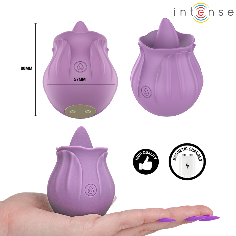 Intense-Azalea Stimolatore Clitoride 10 Vibrazioni Viola · Vibratori (immagine 3)