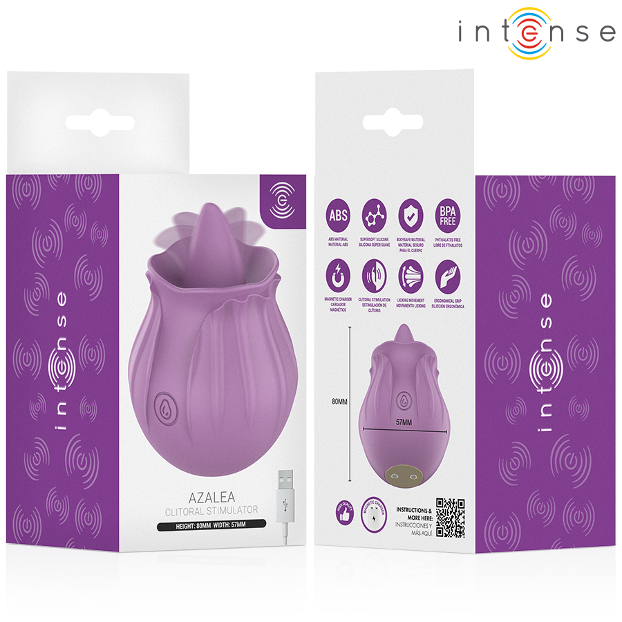 Intense-Azalea Stimolatore Clitoride 10 Vibrazioni Viola · Vibratori (immagine 6)