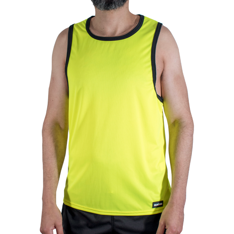 Macho-CMV001 Maglietta Gym Giallo