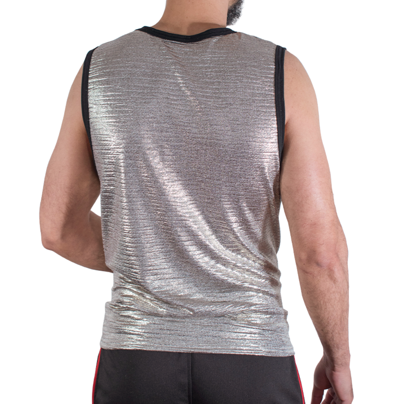 Macho-Shimmer Textured T-shirt Uomo — MACHO UNDERWEAR · Intimo uomo (immagine 3)