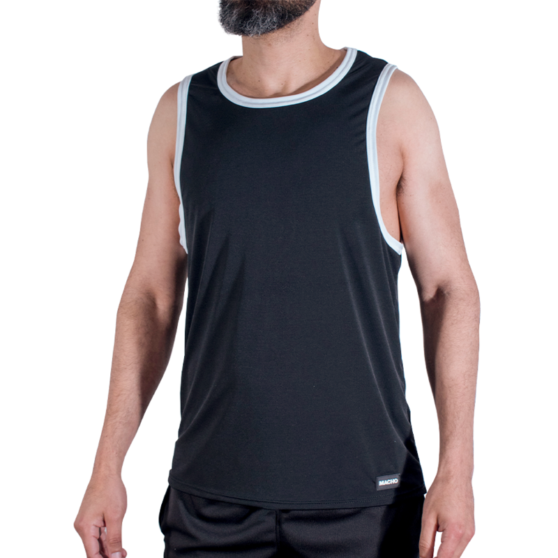 Macho-CMV004 Maglietta Gym Nero
