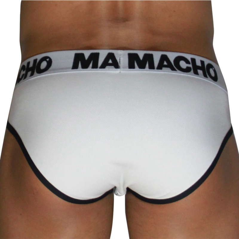 Macho-MCH006 Slip Classic Bianco e Nero — MACHO UNDERWEAR · Intimo uomo (immagine 3)
