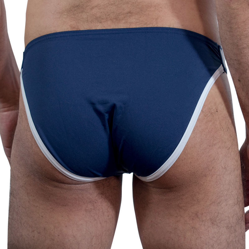 Macho-MCH011 Slip Side Blu Chiuso — MACHO UNDERWEAR · Intimo uomo (immagine 3)