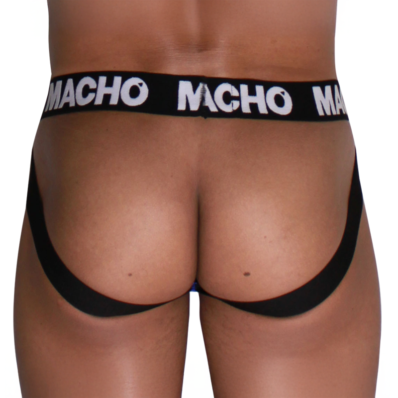 Macho-MX28AZ Jockstrap Griglia Blu — MACHO UNDERWEAR · Intimo uomo (immagine 3)