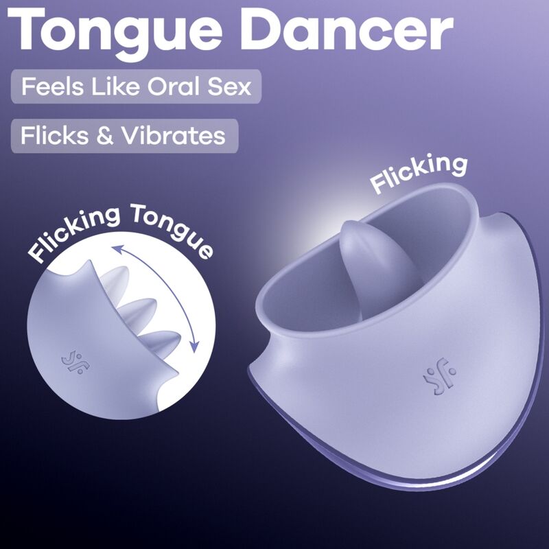 Satisfyer-Tongue Dancer Stimolatore Clitoride Lilla 6 Satisfyer-Tongue Dancer Stimolatore Clitoride Lilla · Vibratori (imaginea 6)