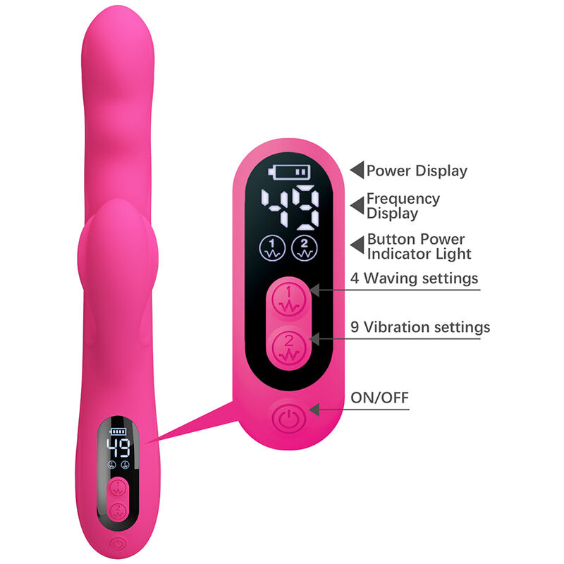 Pretty Love-Winters vibratore coniglio con schermo a LED Rosa 5 Pretty Love-Winters vibratore coniglio con schermo a LED Rosa · Vibratori (imaginea 5)
