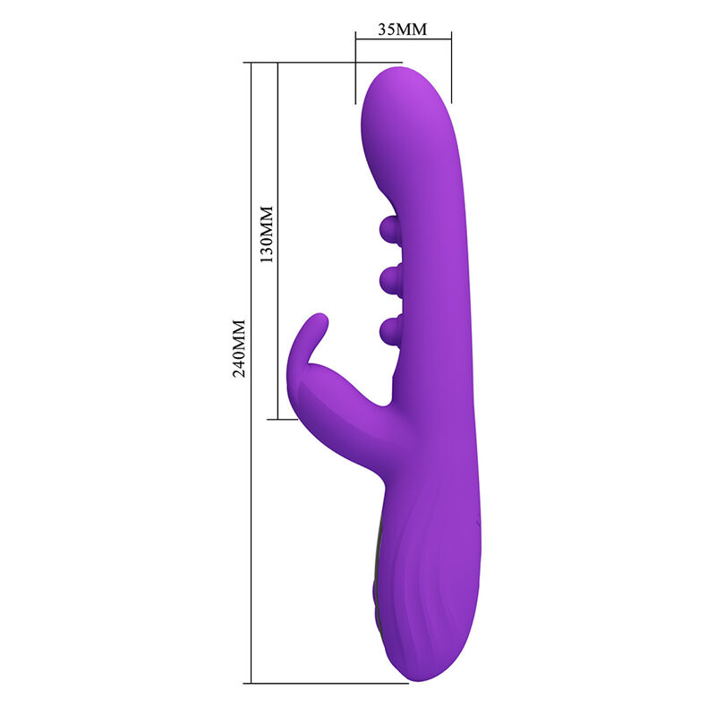 Pretty Love-Sabien Vibratore Rabbit con Tapping Viola · Vibratori (immagine 7)