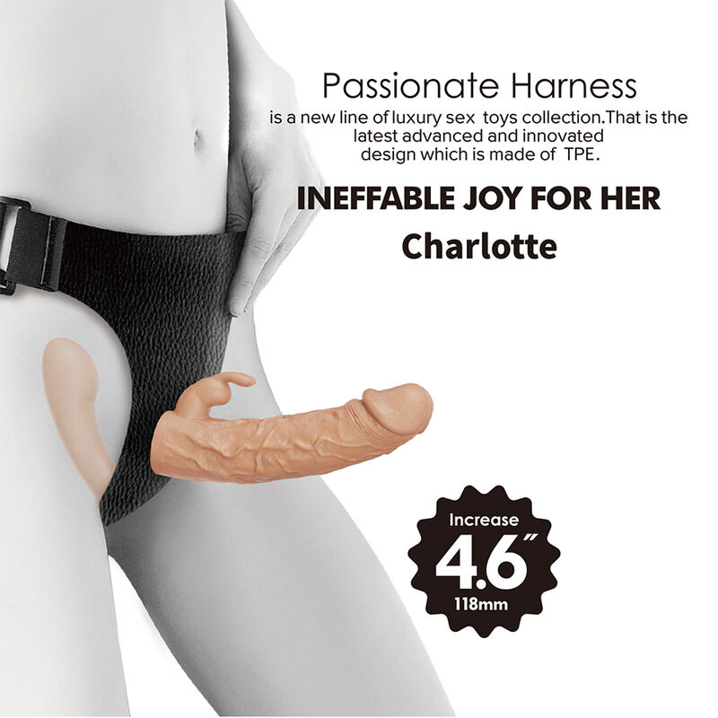 Baile-Charlotte Strap-on Nudo per Doppia Penetrazione · Strap-on & Imbracature (immagine 5)