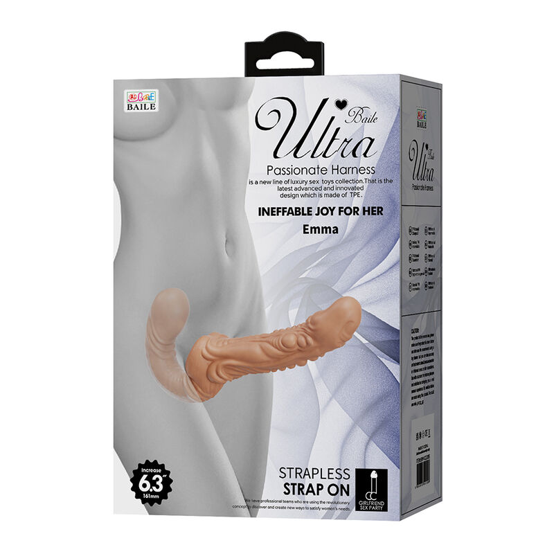 Baile-Emma Strap-on Textured per Doppia Penetrazione · Dildo & Stimolatori (imaginea 4)