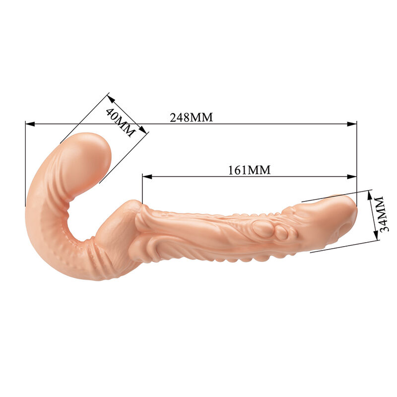 Baile-Emma Strap-on Textured per Doppia Penetrazione · Dildo & Stimolatori (imaginea 6)