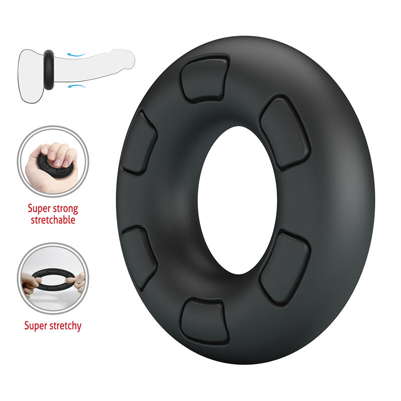 Crazy Bull-Bertram Anello per Pene in Silicone Nero 6 Crazy Bull-Bertram Anello per Pene in Silicone Nero · Anelli & Guaine per pene (imaginea 6)