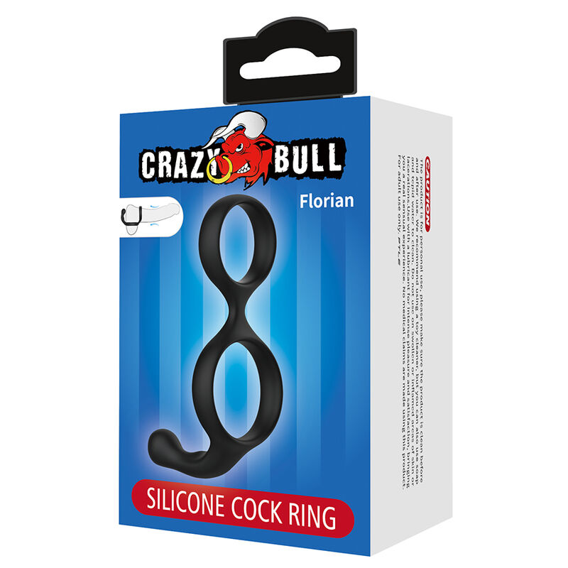 Crazy Bull-Florian Anello doppio pene e testicoli Nero 3 Crazy Bull-Florian Anello doppio pene e testicoli Nero · Anelli & Guaine per pene (imaginea 3)