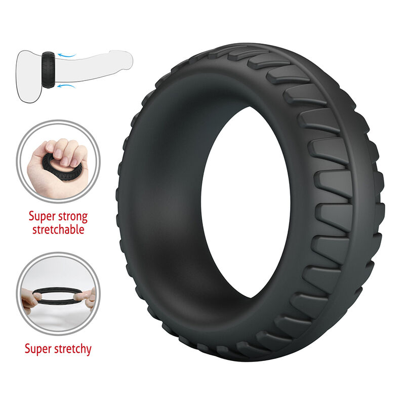 Crazy Bull-Merritt Anello Textured per Pene Nero 7 Crazy Bull-Merritt Anello Textured per Pene Nero · Anelli & Guaine per pene (imaginea 7)