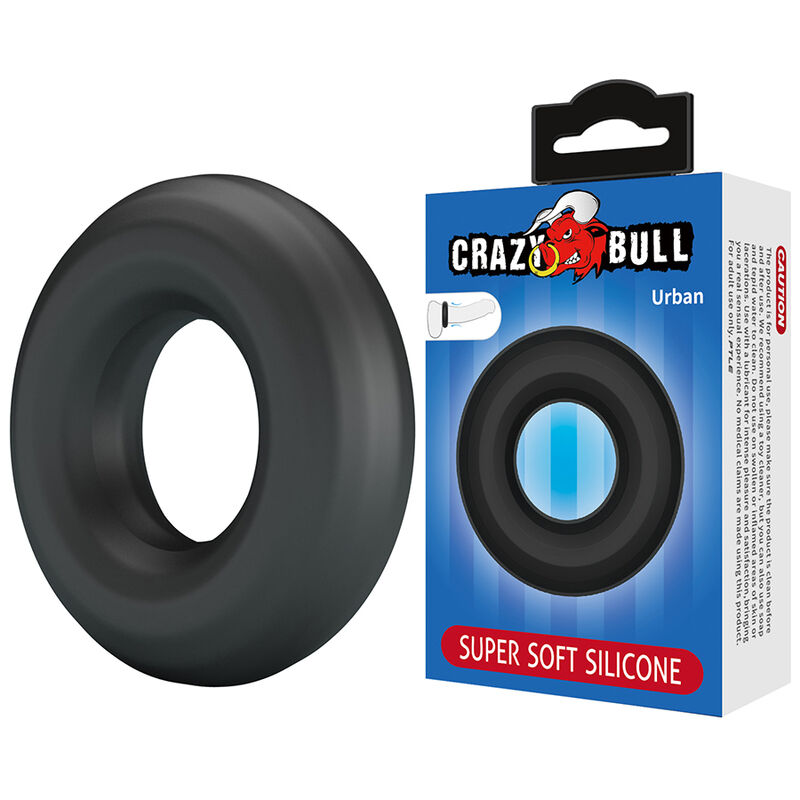 Crazy Bull-Anello urbano per il pene in silicone Nero 7 Crazy Bull-Anello urbano per il pene in silicone Nero · Anelli & Guaine per pene (imaginea 7)