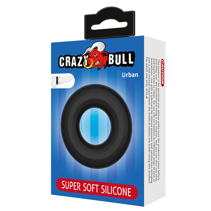 Crazy Bull-Anello urbano per il pene in silicone Nero 4 Crazy Bull-Anello urbano per il pene in silicone Nero · Anelli & Guaine per pene (imaginea 4)