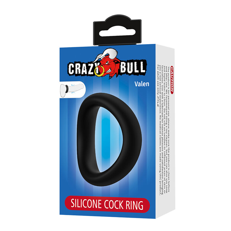 Crazy Bull-Valen Anello Ergonomico per Pene Nero · Anelli & Guaine per pene (imaginea 6)