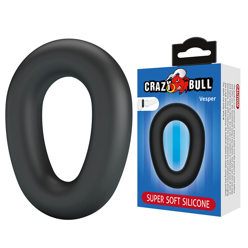Crazy Bull-Vesper Anello per Pene in Silicone Nero 7 Crazy Bull-Vesper Anello per Pene in Silicone Nero · Anelli & Guaine per pene (imaginea 7)