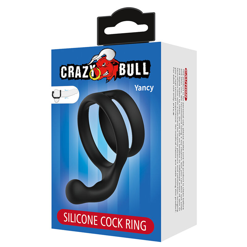 Crazy Bull-Yancy anello doppio pene e testicoli Nero 7 Crazy Bull-Yancy anello doppio pene e testicoli Nero · Anelli & Guaine per pene (imaginea 7)