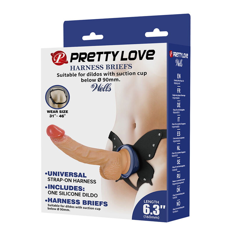 Pretty Love-Yeti Imbracatura Strap-on con Dildo con Ventosa · Dildo & Stimolatori (immagine 5)