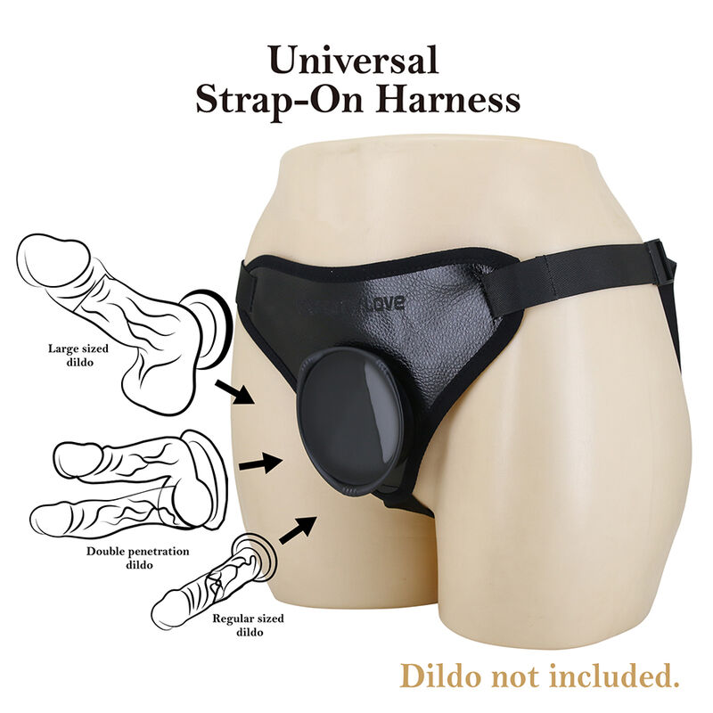 Pretty Love-Imbracatura Strap-on universale Nero 2 Pretty Love-Imbracatura Strap-on universale Nero · Strap-on & Imbracature (imaginea 2)