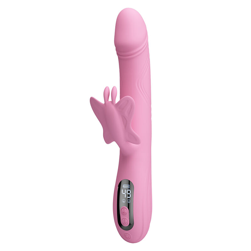 Pretty Love-Bella Vibratore Rabbit con Farfalla e LED Rosa · Vibratori (immagine 4)