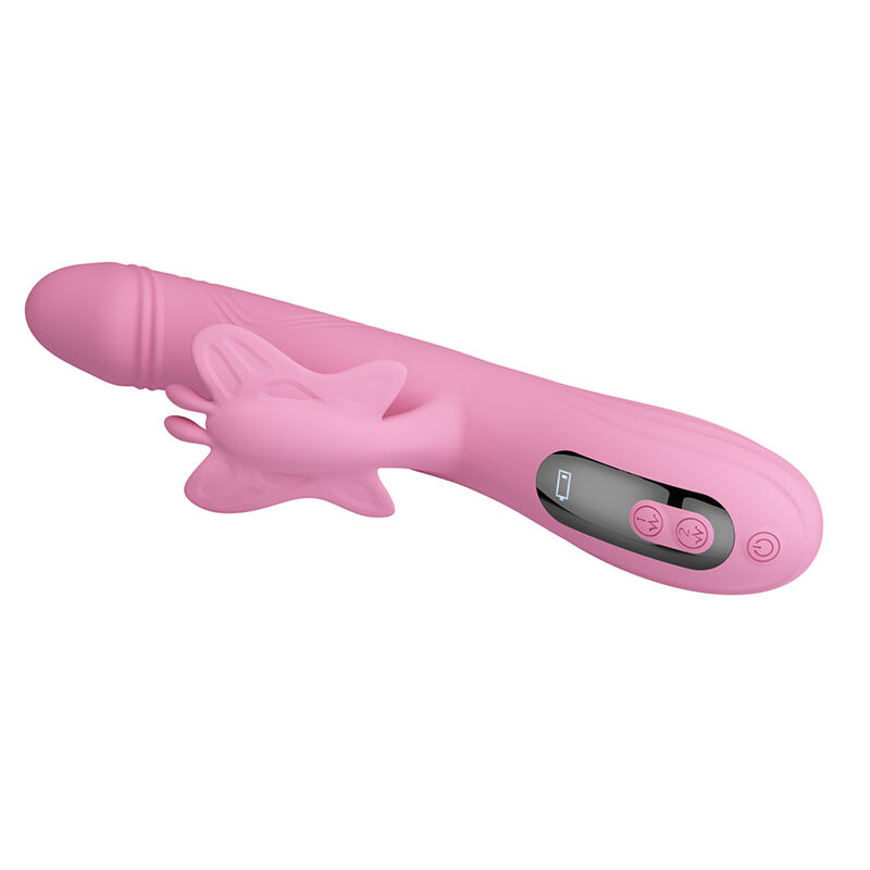Pretty Love-Bella Vibratore Rabbit con Farfalla e LED Rosa · Vibratori (immagine 8)