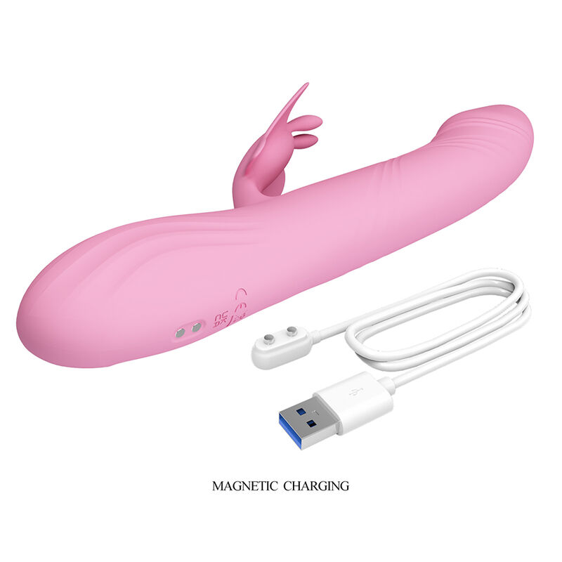 Pretty Love-Bella Vibratore Rabbit con Farfalla e LED Rosa · Vibratori (immagine 10)