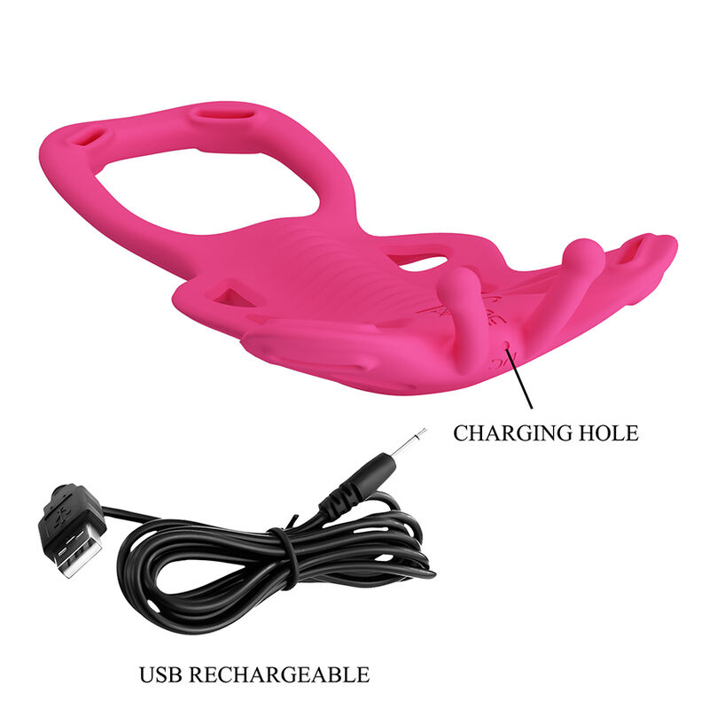 Pretty Love-Butterfly Vibrator Mutandine con Applicazione Rosa · Vibratori (imaginea 7)