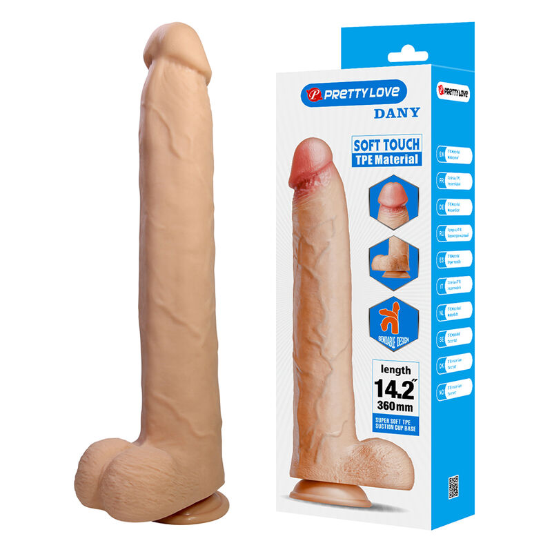 Pretty Love-Dany Dildo Realista Flessibile 36 cm Naturale · Dildo & Stimolatori