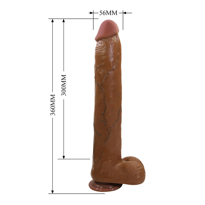Pretty Love-Dany Dildo Realist Flessibile 36 cm Marrone · Dildo & Stimolatori (imaginea 7)