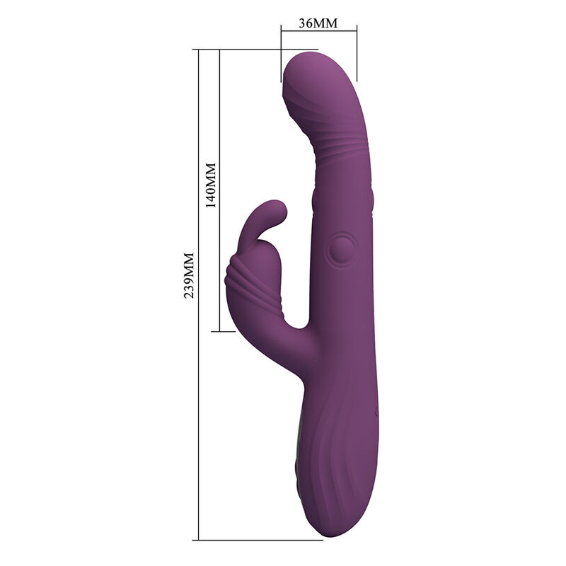 Pretty Love-Dee vibratore coniglio multifunzione Viola · Vibratori (imaginea 2)
