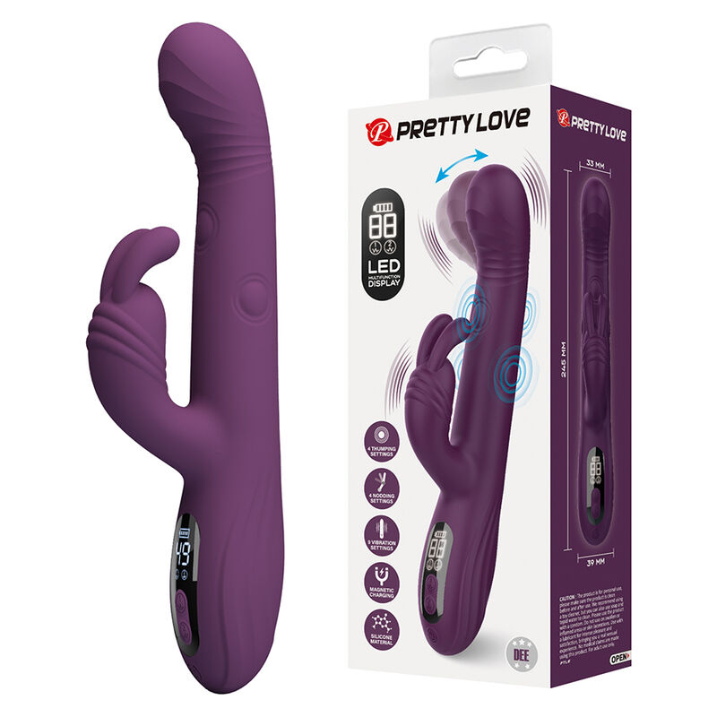 Pretty Love-Dee vibratore coniglio multifunzione Viola · Vibratori (imaginea 10)
