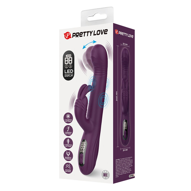 Pretty Love-Dee vibratore coniglio multifunzione Viola · Vibratori (imaginea 3)