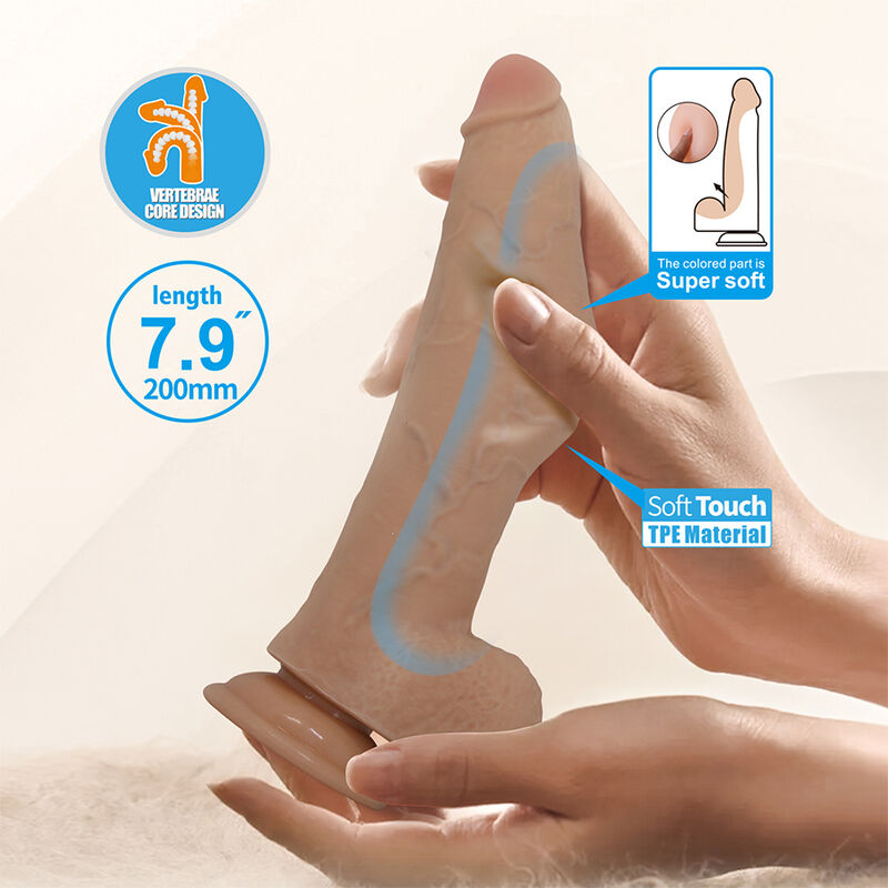 Pretty Love-Fabian Dildo flessibile con Ventosa 23 cm · Dildo & Stimolatori (imaginea 2)