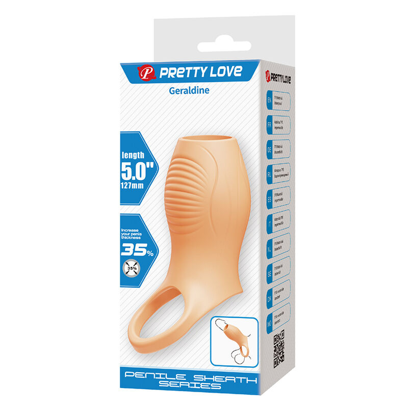 PRETTY LOVE - GERALDINE THICKENING PENIS SHEATH · Inele & Mansoane Penis (imaginea 3)