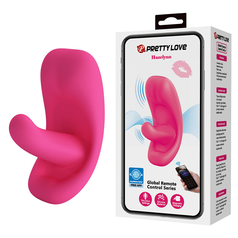 Pretty Love-Hazelynn Vibratore con Applicazione 12 Funzioni Rosa
