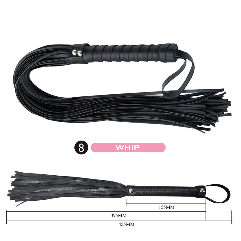 Pretty Love-Kit BDSM 8 Parti Nero · Accessori BDSM (immagine 4)