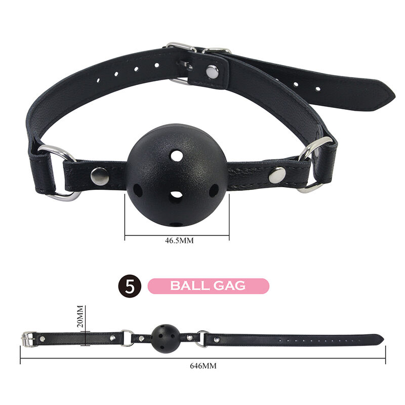 Pretty Love-Kit BDSM 8 Parti Nero · Accessori BDSM (immagine 5)