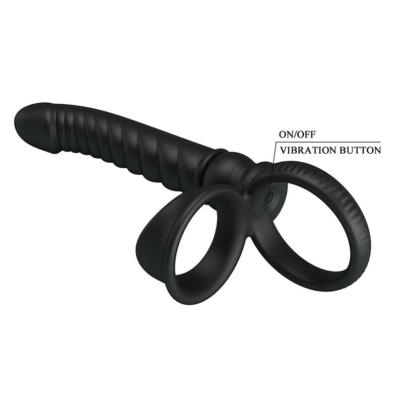 Pretty Love-Merritt Vibratore Anale con Anello Nero 5 Pretty Love-Merritt Vibratore Anale con Anello Nero · Giocattoli anali (imaginea 5)
