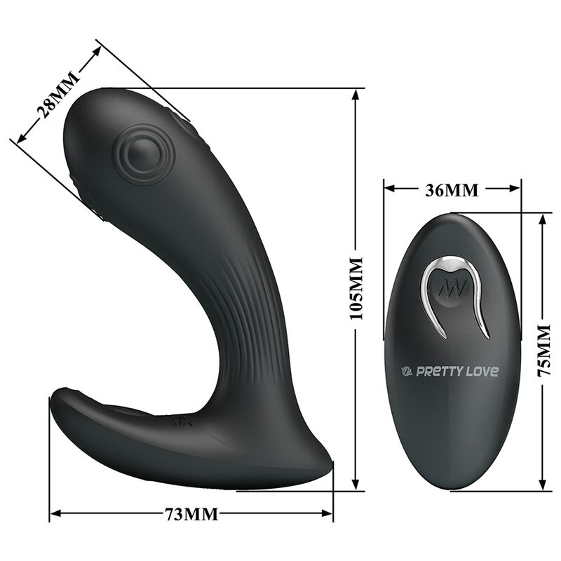 Pretty Love-Mirabelle Vibratore Prostata con Telecomando · Giocattoli anali (immagine 5)