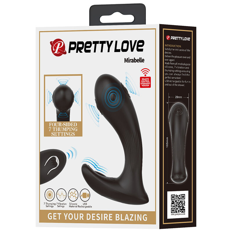 Pretty Love-Mirabelle Vibratore Prostata con Telecomando · Giocattoli anali (immagine 8)
