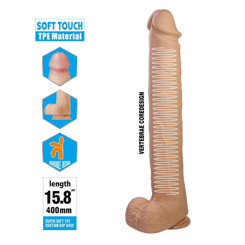 Pretty Love-Cuckold Realista Flessibile 40 cm Naturale · Dildo & Stimolatori (imaginea 6)