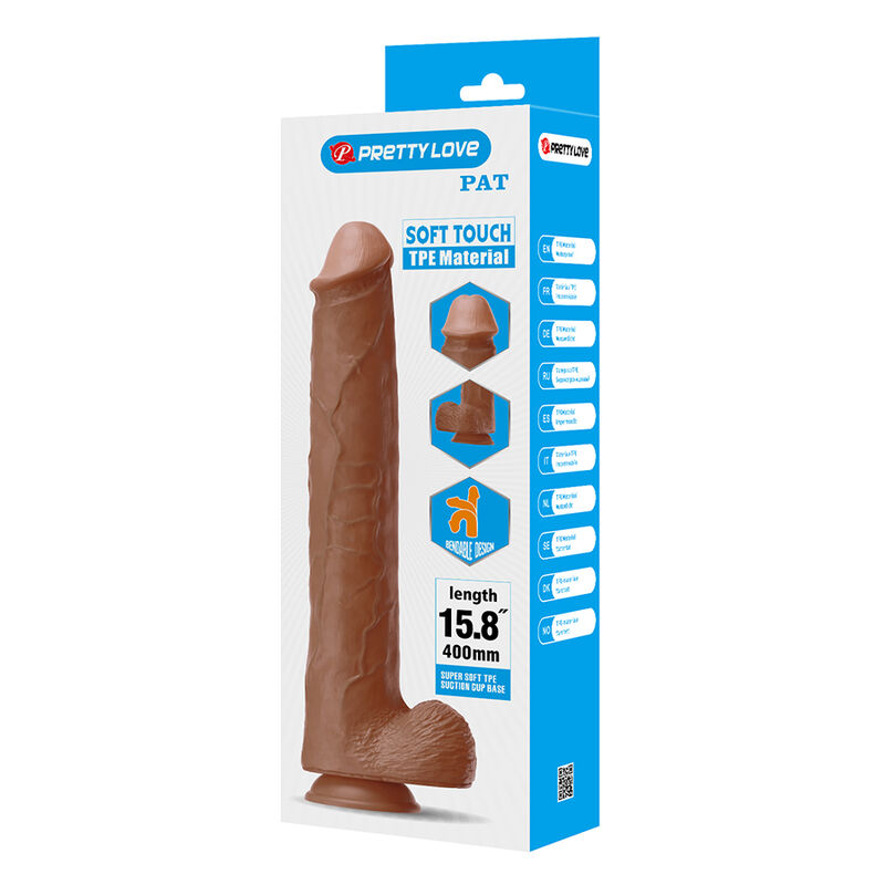 Pretty Love-Cuckold Dildo Realista Flessibile 40 cm Marrone 5 Pretty Love-Cuckold Dildo Realista Flessibile 40 cm Marrone · Dildo & Stimolatori (immagine 5)