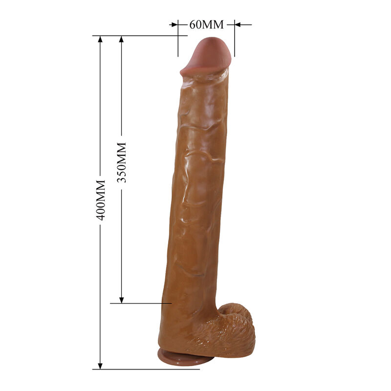 Pretty Love-Cuckold Dildo Realista Flessibile 40 cm Marrone 6 Pretty Love-Cuckold Dildo Realista Flessibile 40 cm Marrone · Dildo & Stimolatori (immagine 6)