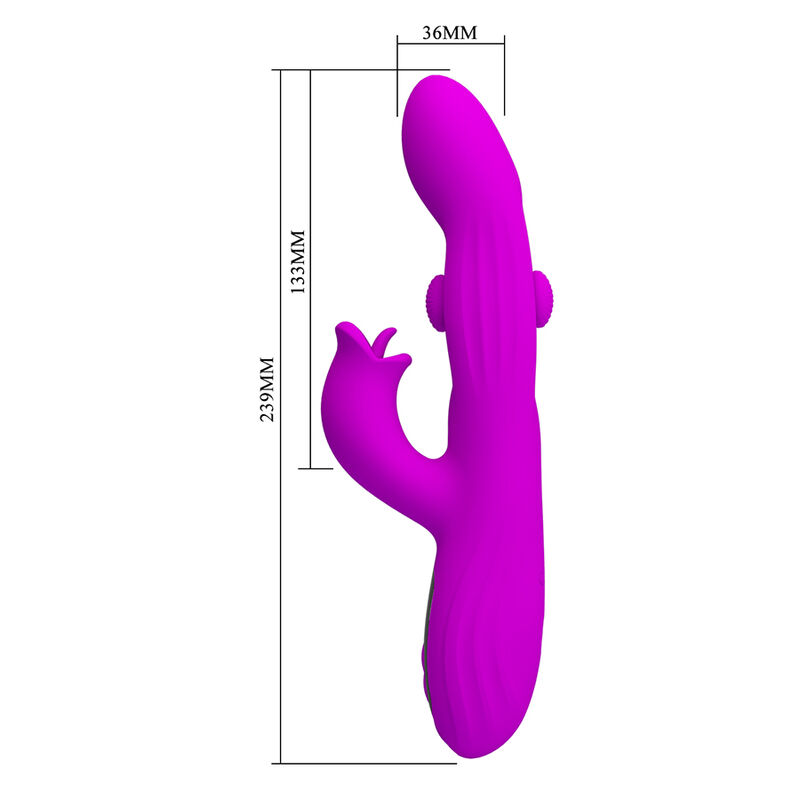 Pretty Love-Yalanda vibratore coniglio oscillante a LED Viola 5 PRETTY LOVE - YALANDA RABBIT OSCILLATING VIBRATOR WITH LED DISPLAY PURPLE · Vibratoare (imaginea 5)